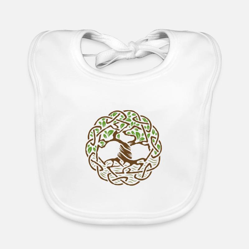 Celtic Tree Organic Baby Bibs