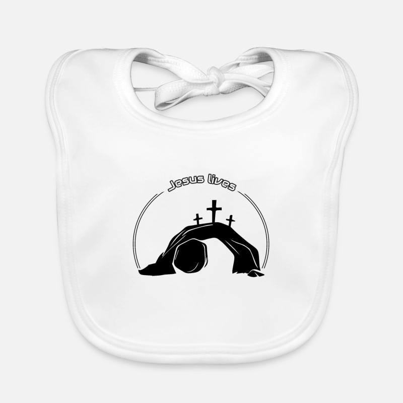 Jésus vit Bavoir bio Bébé