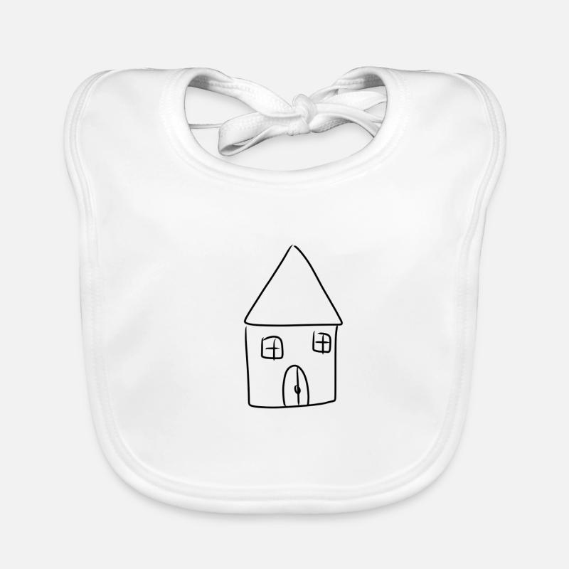 Symbole de la maison Vivre Bavoir bio Bébé