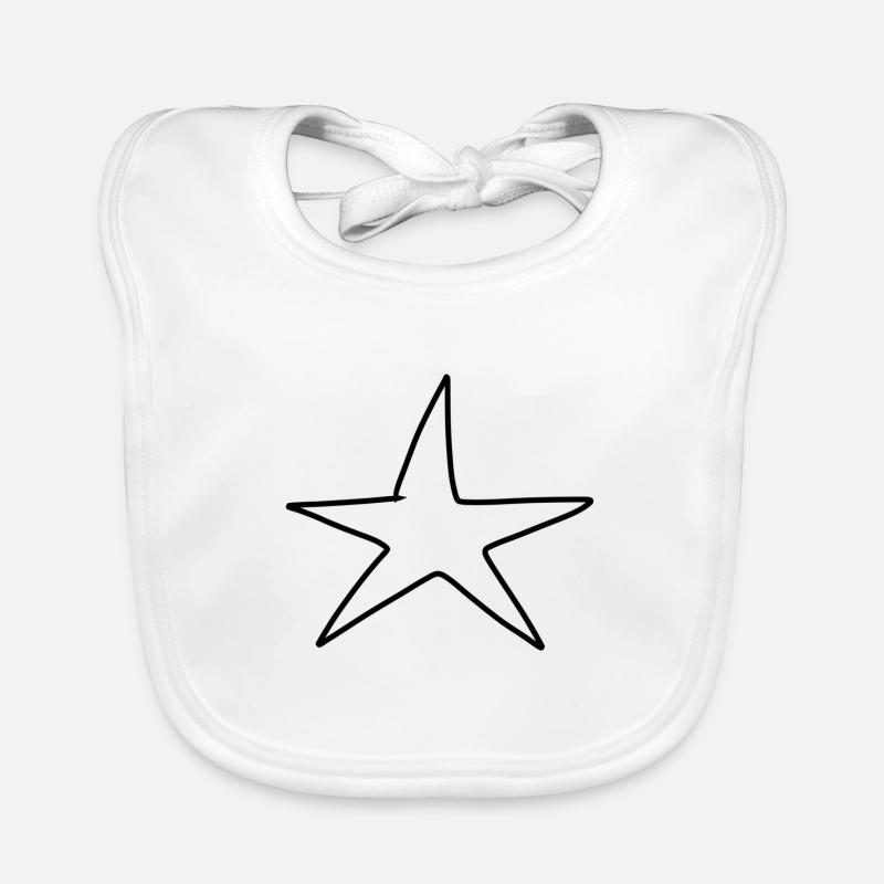 Stern symbol muster Baby Bio-Lätzchen