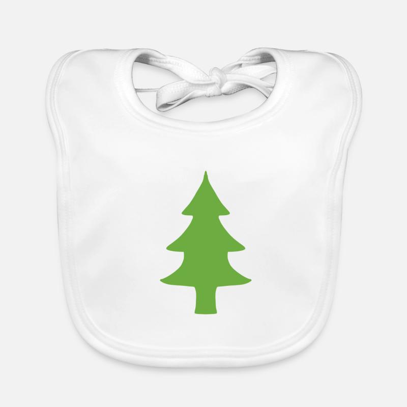 Sapin vert naturel Bavoir bio Bébé