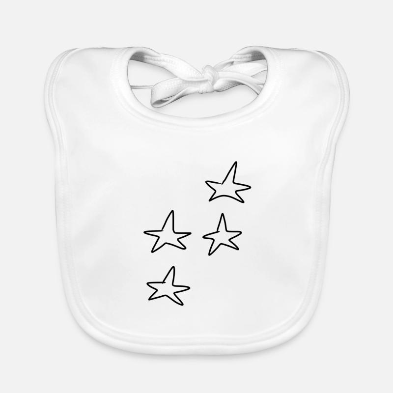 vier sterne stern symbol form muster Baby Bio-Lätzchen