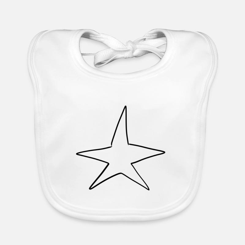 stern symbol form Baby Bio-Lätzchen