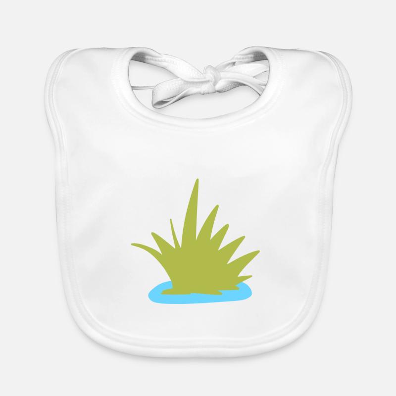 herbe eau nature plante icône Bavoir bio Bébé