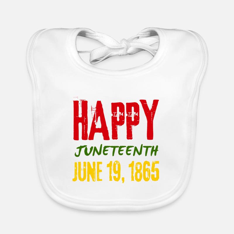 Juneteenth Breaking Every Chain Since 1865 Organic Baby Bibs