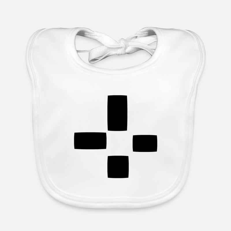 Square Pattern Four Shapes Shape Organic Baby Bibs