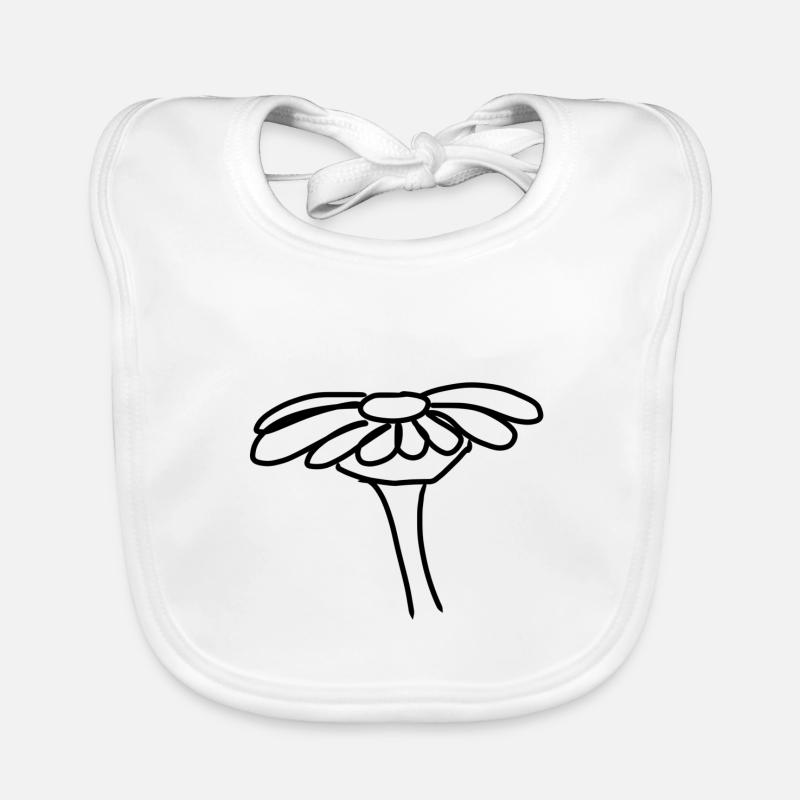 Blume Symbol Seite Baby Bio-Lätzchen