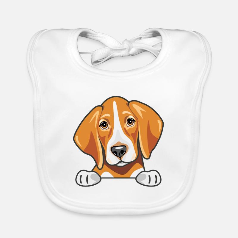 Coup d’œil mignon foxhound triste Bavoir bio Bébé