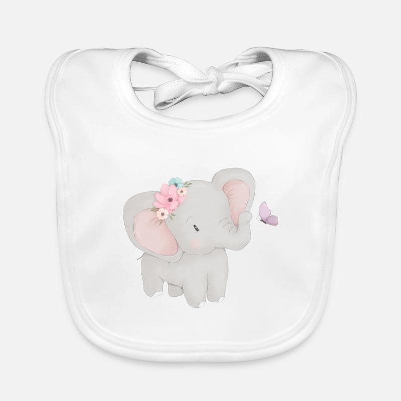 Elefant Baby Baby Bio-Lätzchen