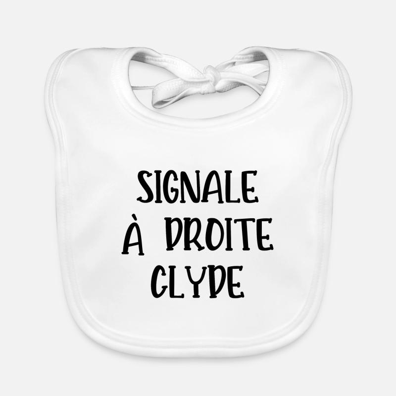 signale à droite clyde Bavoir bio Bébé