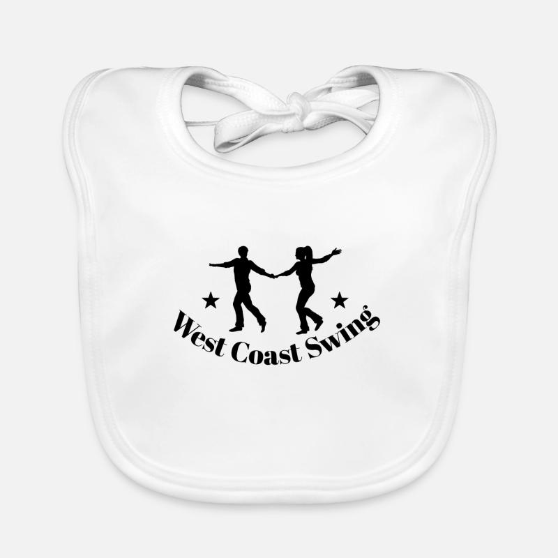 West Coast swing WCS westie dancing gift dance Organic Baby Bibs