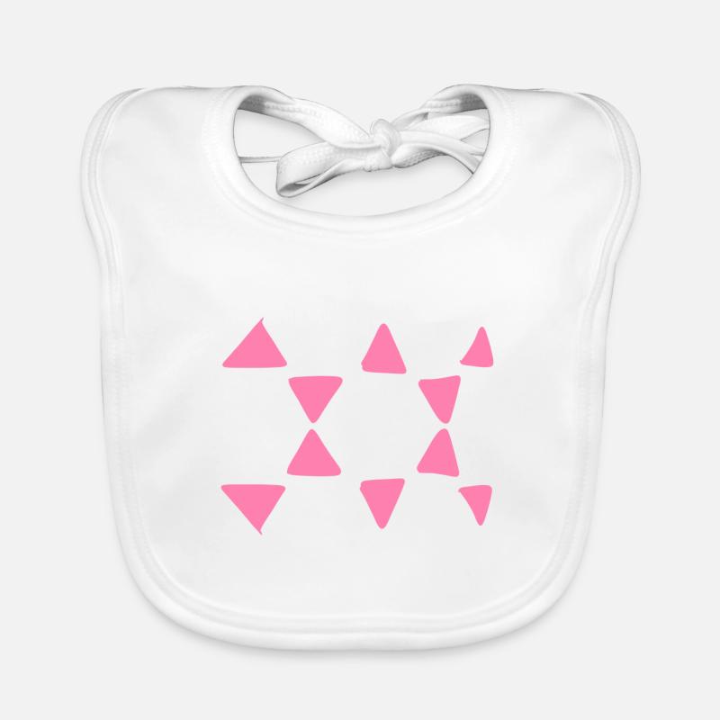 Triangular Pattern Triangular Shapes Organic Baby Bibs