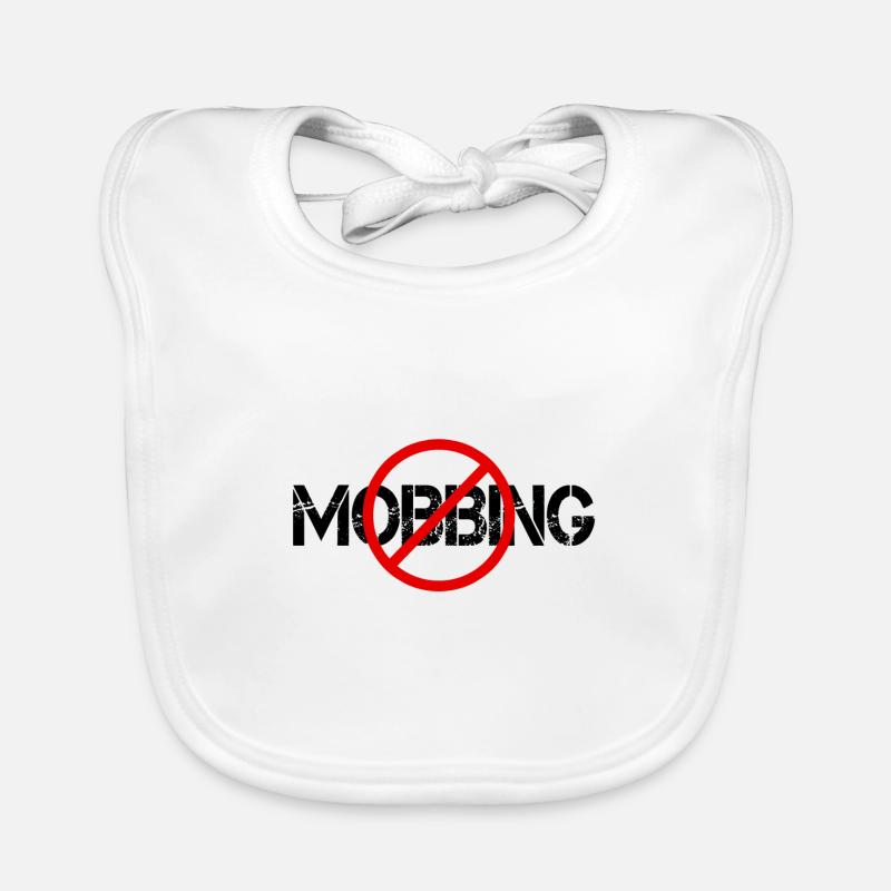 PAS DE MOBBING Bavoir bio Bébé