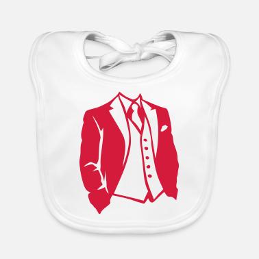 cravatta 1 Bavaglino ecologico per neonato