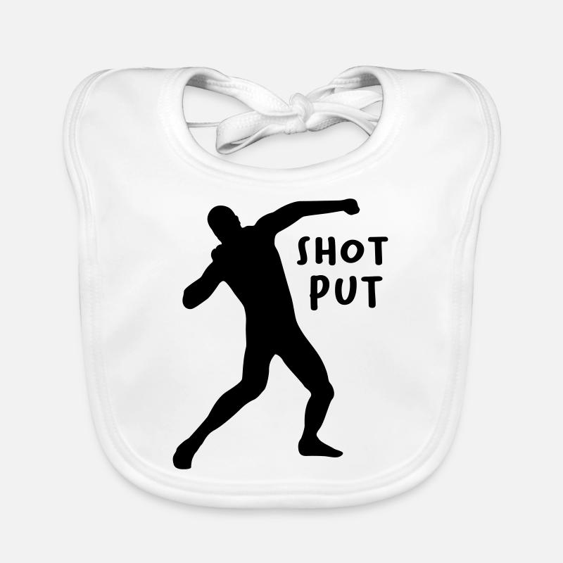 Shot put Organic Baby Bibs