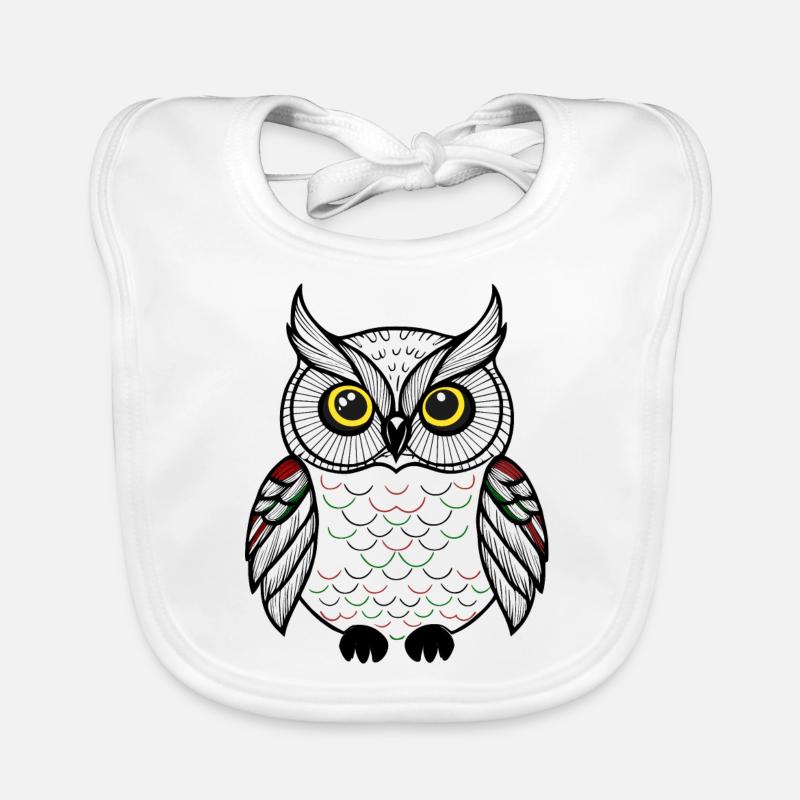 cute owl Organic Baby Bibs