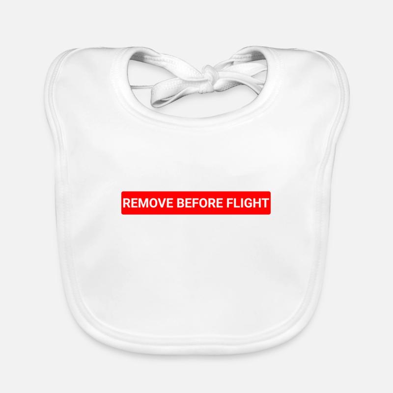 Remove before flight Organic Baby Bibs