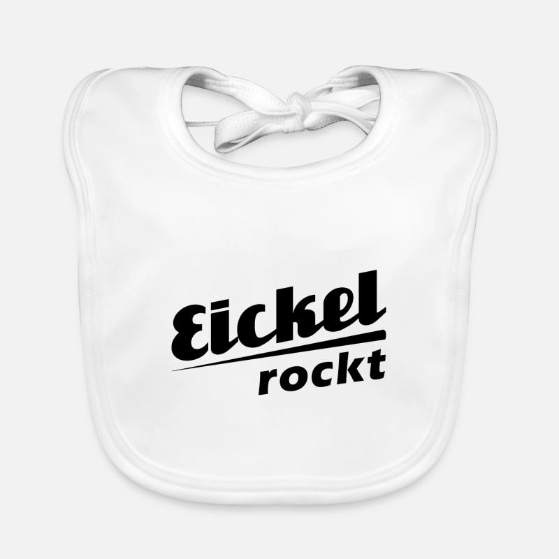 Eickel rockt - Textdesign mit Stadtnamen Baby Bio-Lätzchen