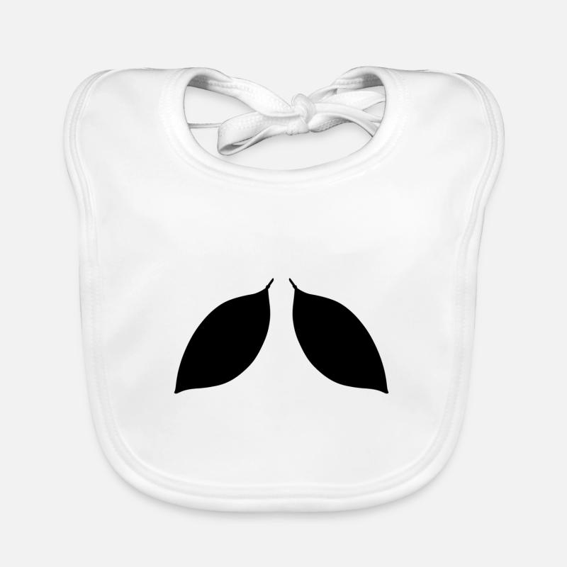 zwei Blätter blatt symbol Baby Bio-Lätzchen