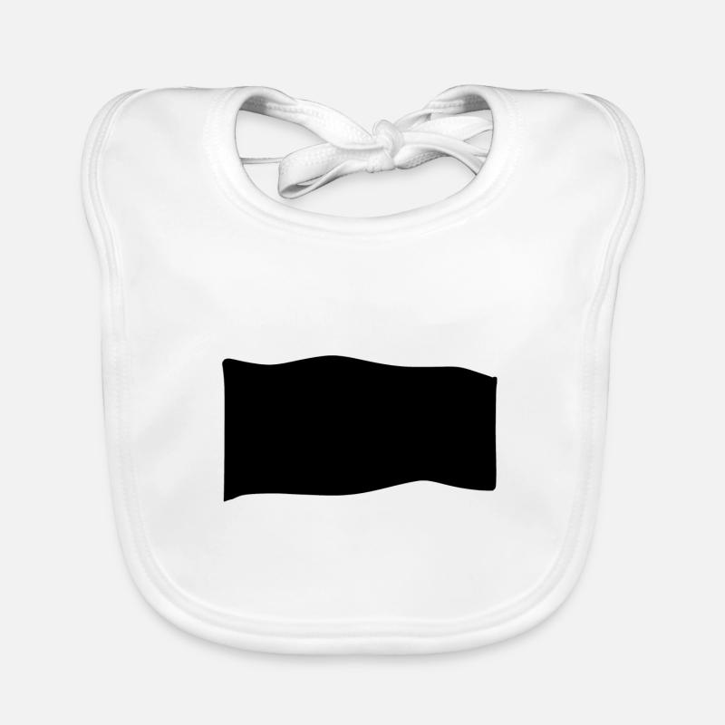 Drapeau de symbole de forme Bavoir bio Bébé