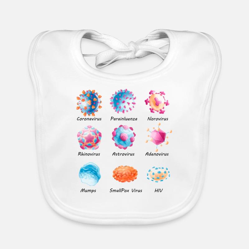 Various viruses - norovirus, HIV, etc. Organic Baby Bibs