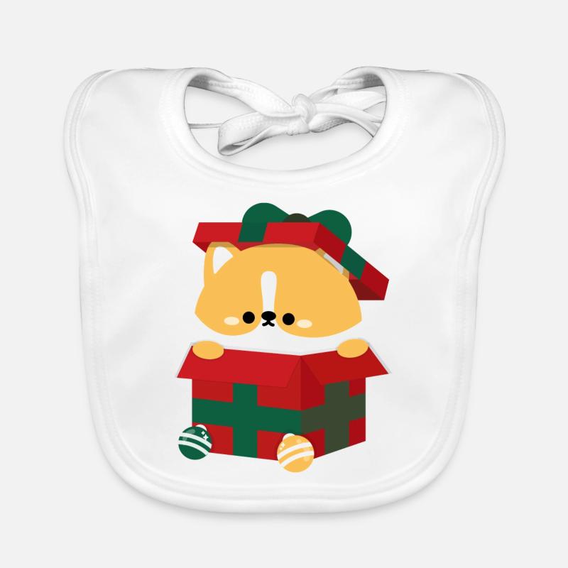 Corgi Weihnachtsgeschenk Baby Bio-Lätzchen