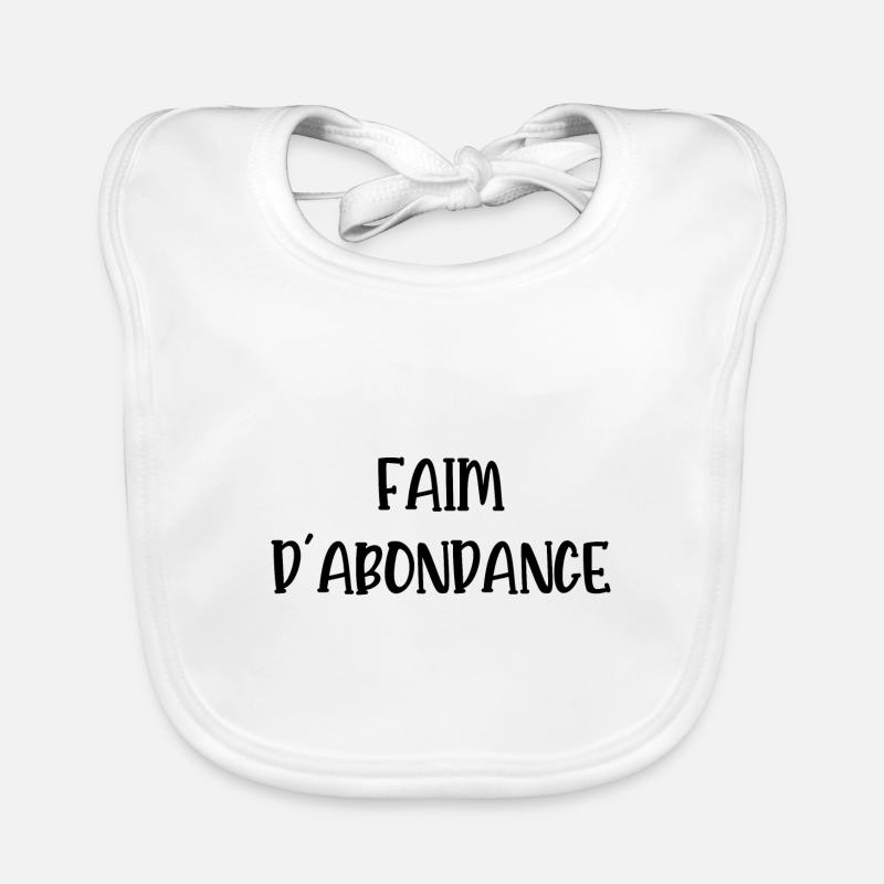 faim d'abondance Bavoir bio Bébé
