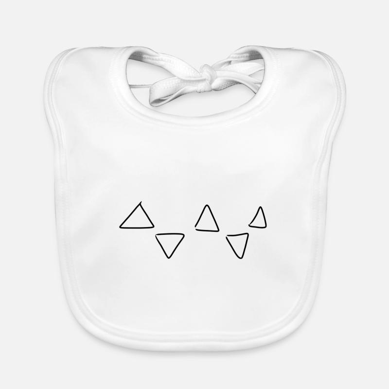 Triangular pattern Organic Baby Bibs
