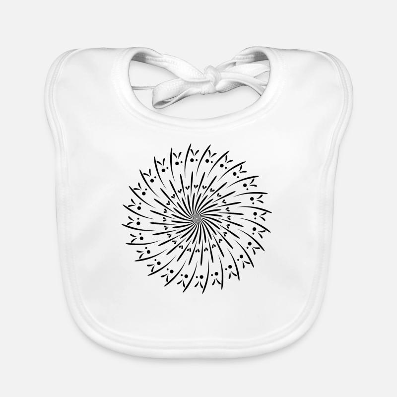 Rotating Circle Pattern Circle Gift Idea Organic Baby Bibs