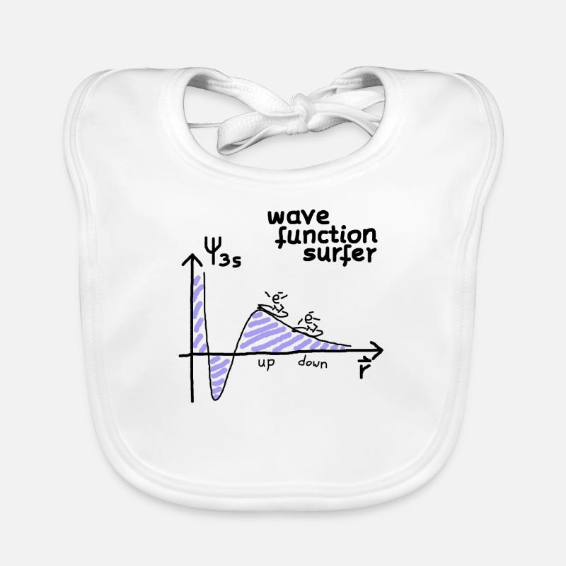 Surfer de la mécanique quantique (physique) Bavoir bio Bébé