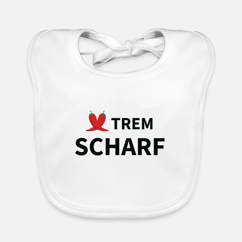 XTREM pointu - Bavoir bio Bébé - blanc