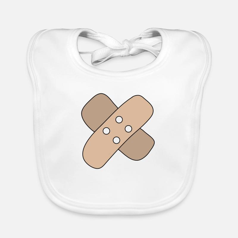 Patch, blessure, blessure, guérison, idée cadeau Bavoir bio Bébé