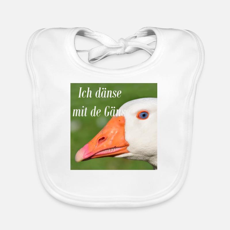 Je suis avec des oies Bavoir bio Bébé