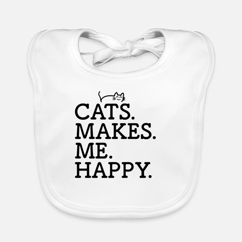 Katze Katzen Katzenhalter Kätzchen Geschenk Baby Bio-Lätzchen
