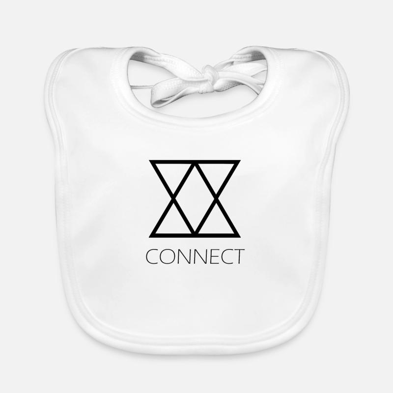 Connect black Organic Baby Bibs