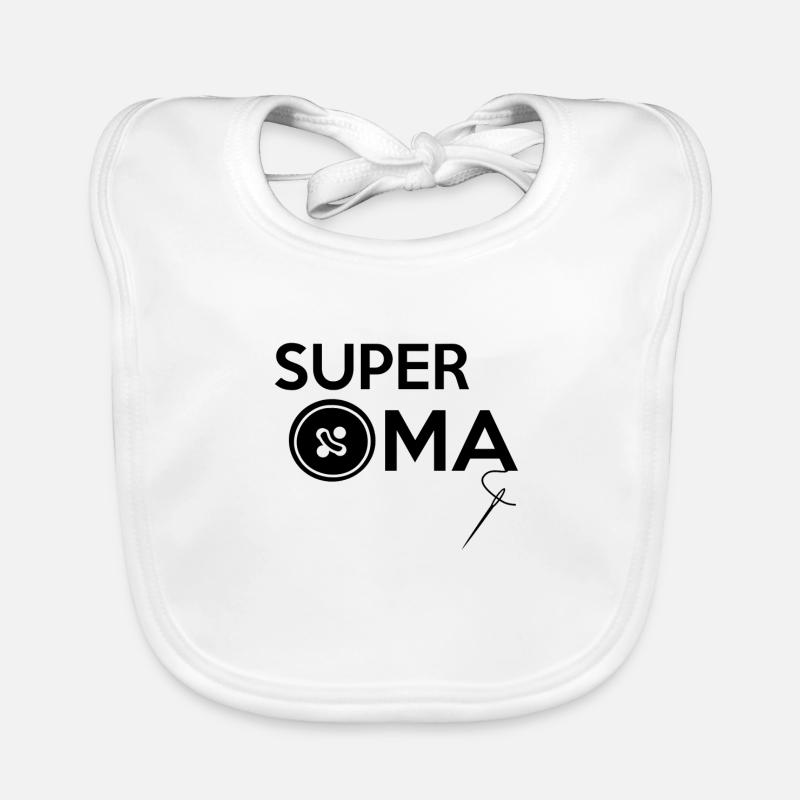 SUPER GRAND-MÈRE Bavoir bio Bébé