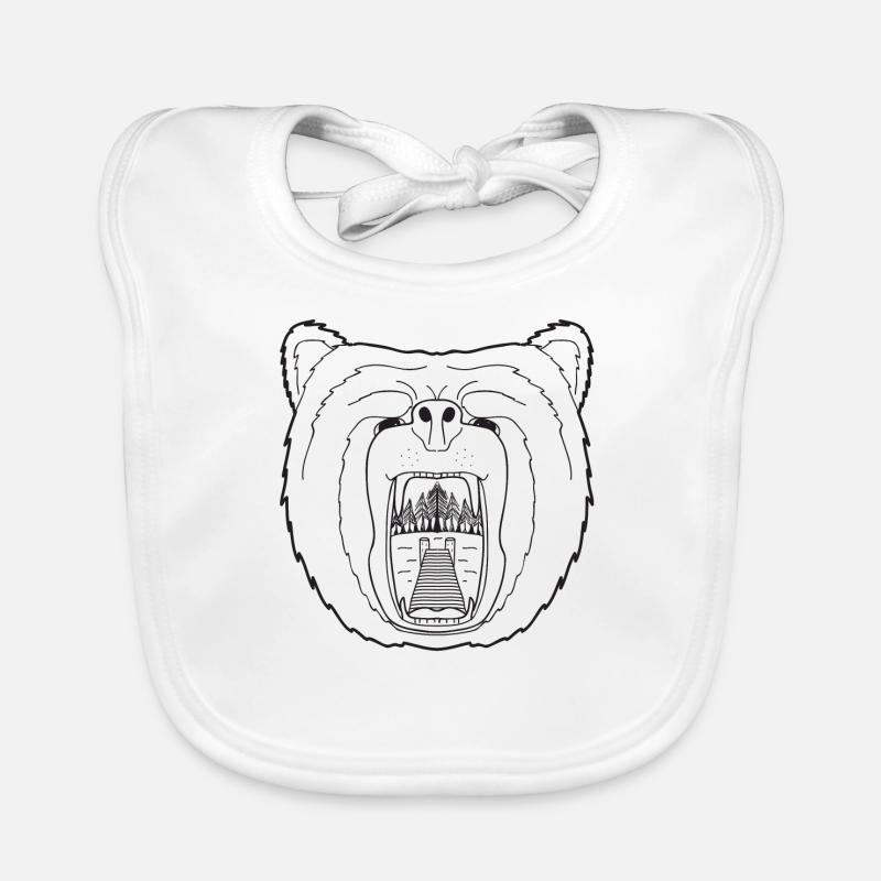 Wild Wild Vests Bear Tee Organic Baby Bibs