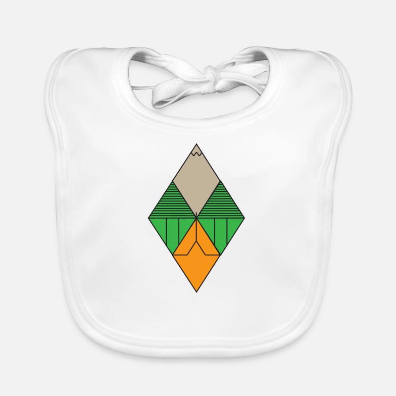Diamond Graphic Organic Baby Bibs