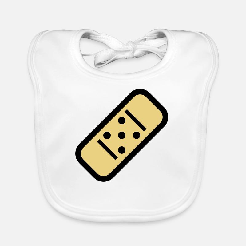 Cartoon plaster Organic Baby Bibs