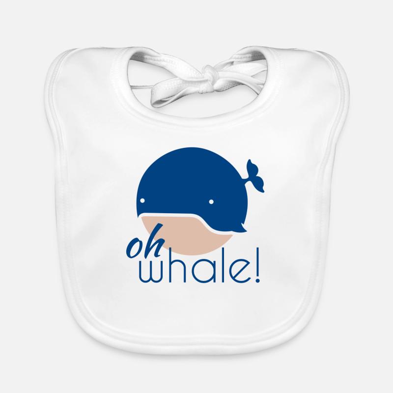 Oh whale! Organic Baby Bibs