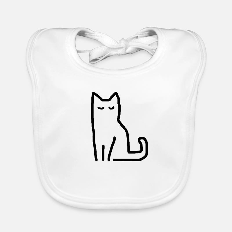Cat gift idea Organic Baby Bibs