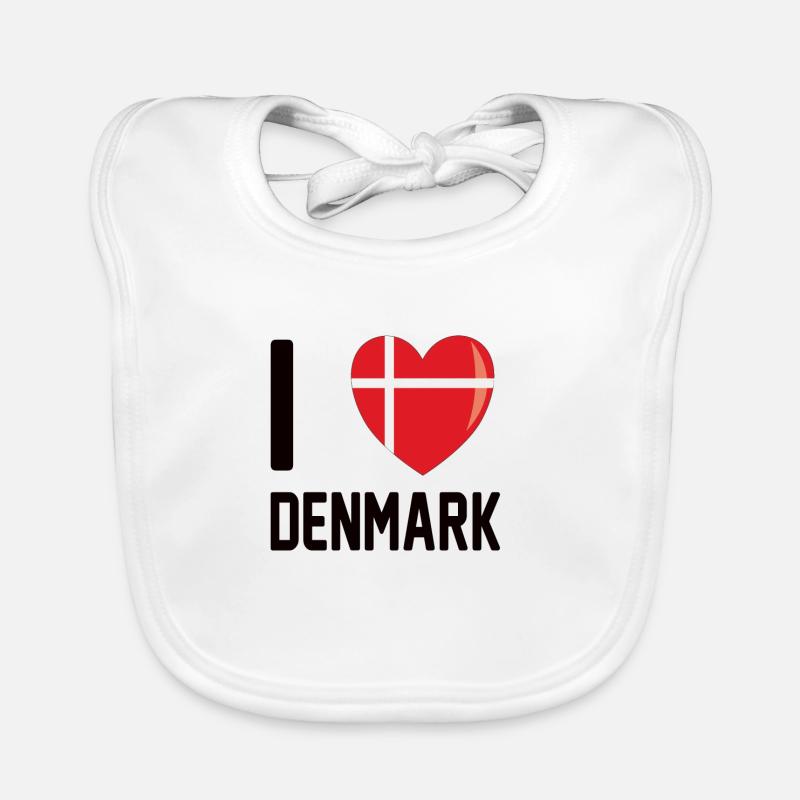 Danemark Danemark nation du drapeau Bavoir bio Bébé