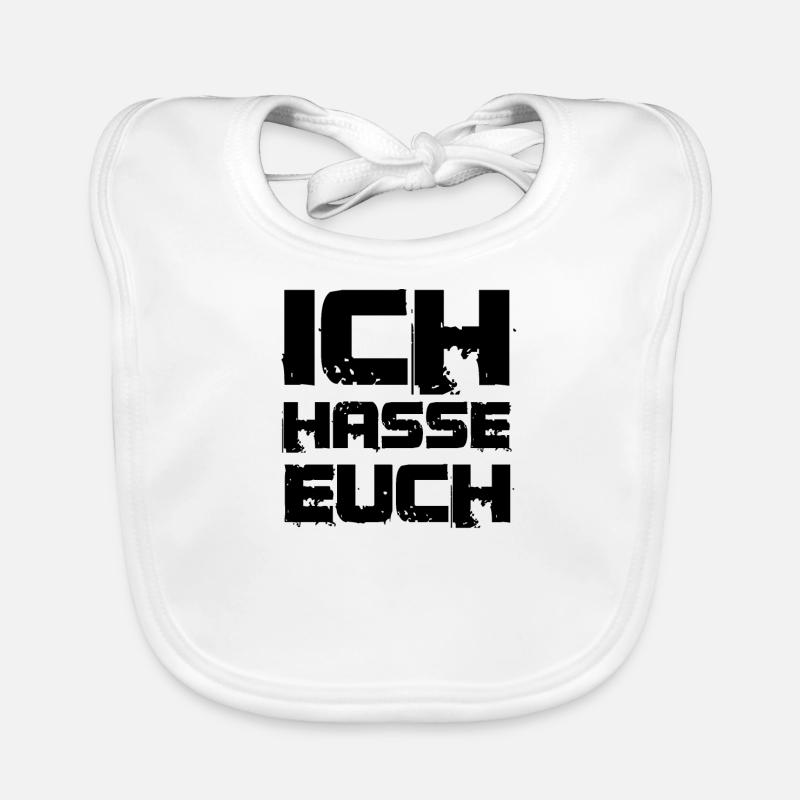 ich hasse euch Baby Bio-Lätzchen