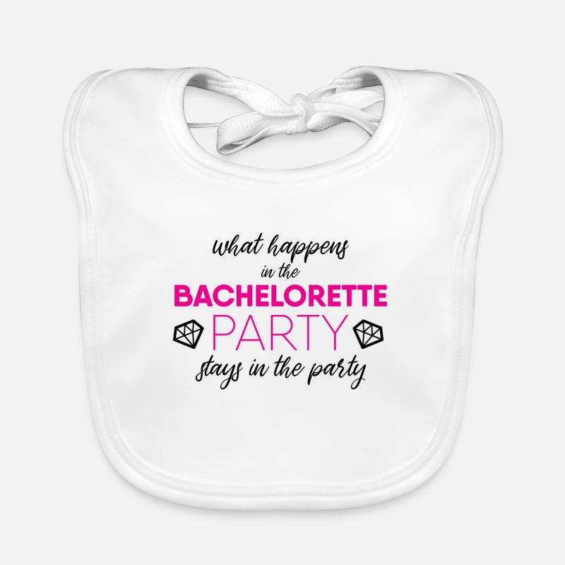 Junggesellinnenabschied Baby Bio-Lätzchen