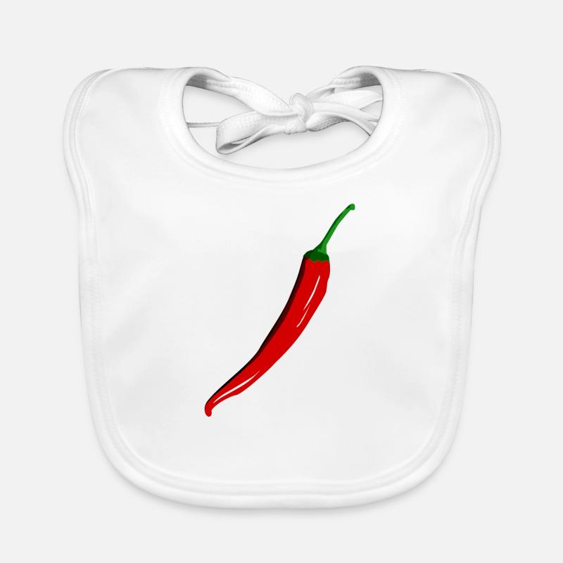 Chili Chili Design chaud pour les nuits chaudes Bavoir bio Bébé