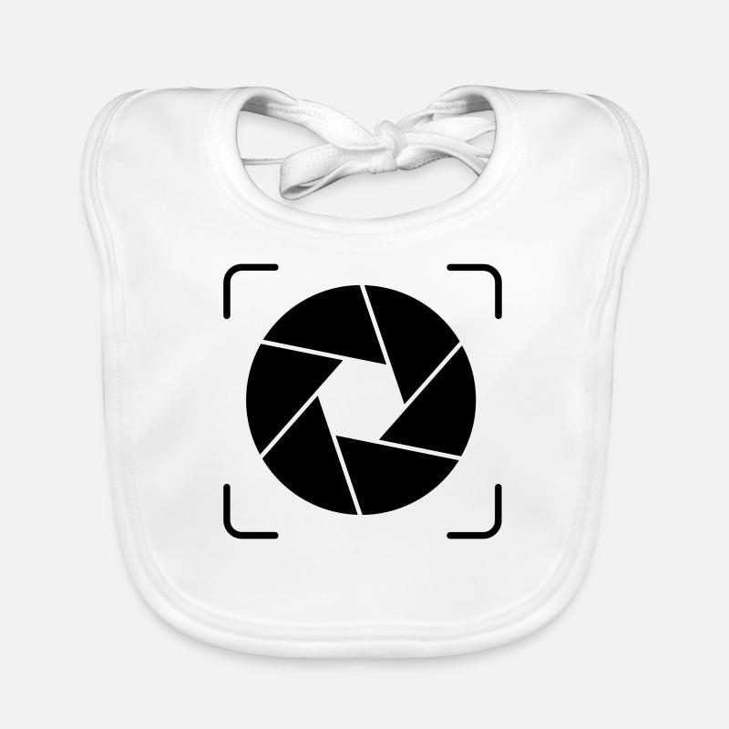 Camera - Lenses Organic Baby Bibs