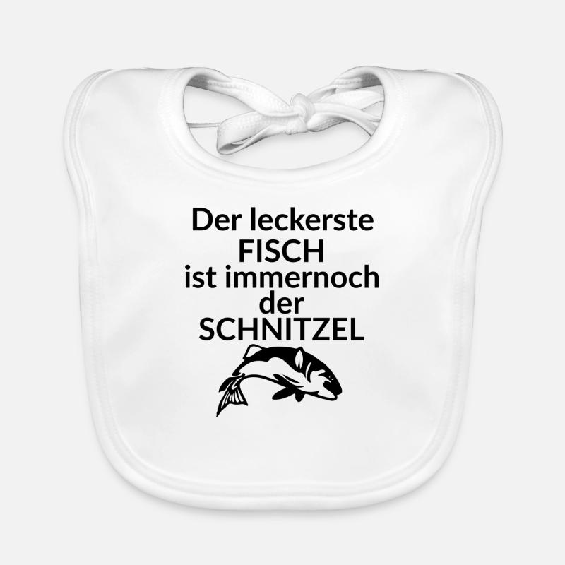 Schnitzel Fish Organic Baby Bibs