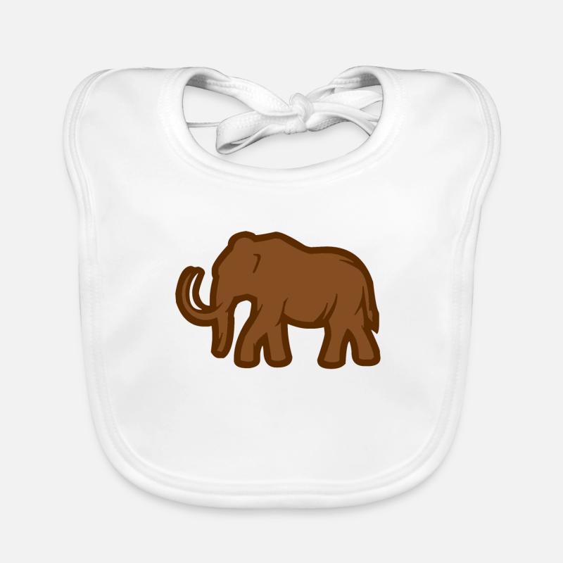 A mammoth from the old days Organic Baby Bibs