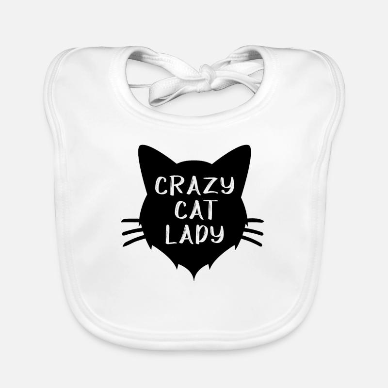 cat lady Organic Baby Bibs