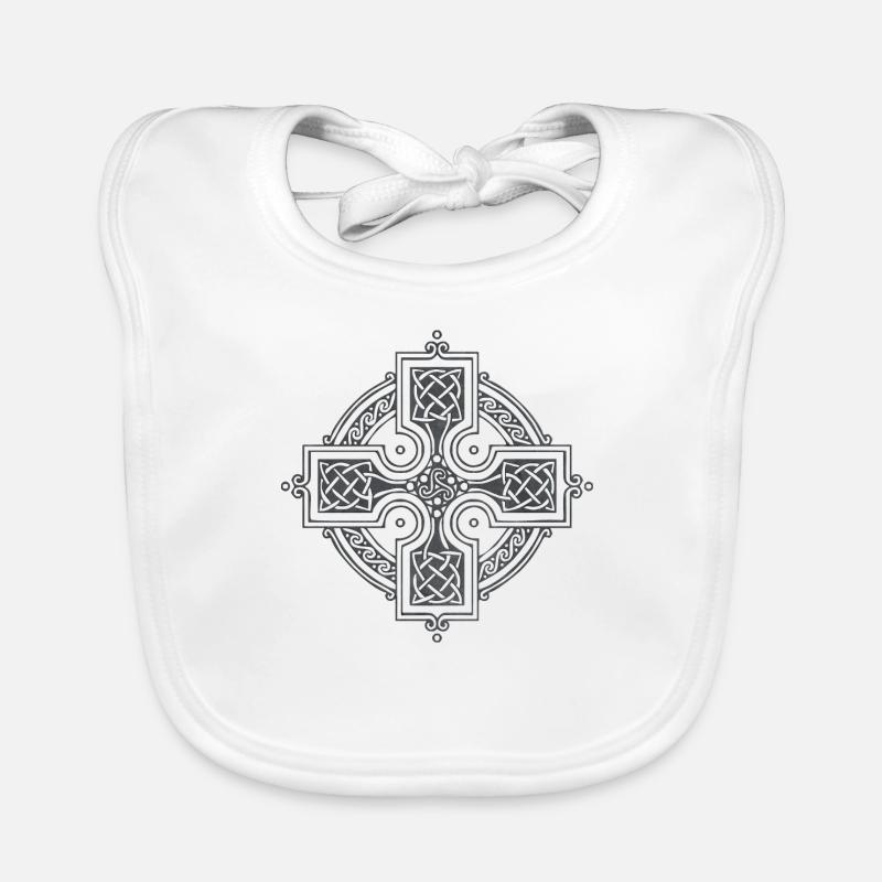 Croix celtique Bavoir bio Bébé
